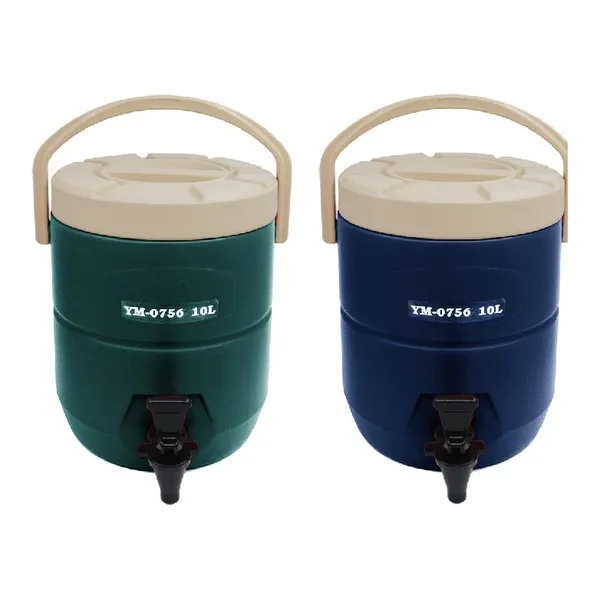 不銹鋼內膽 保溫‧冷茶桶 10L（PE 外殼） YM-0756