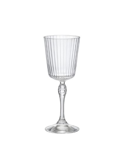 Bormioli Rocco America 20 調酒杯 復古雕紋調酒高腳杯 250cc P22129