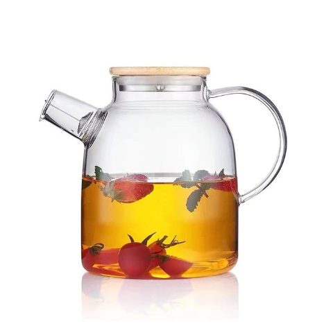耐熱玻璃 玻璃花茶壺 耐熱壺 1.8L 1800cc HS-146L