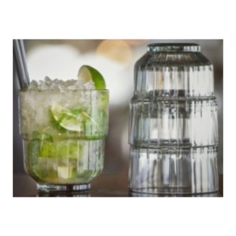 Crisal 可疊杯・寬口杯 灰色可疊水杯 266cc CL-820522