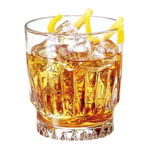 Libbey 紋路・可疊款 劍型威士忌杯 237cc L-15454
