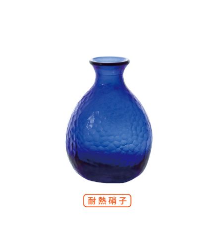 津輕玻璃 耐熱清酒壺／杯 藍色耐熱清酒壺 190cc DF-49098