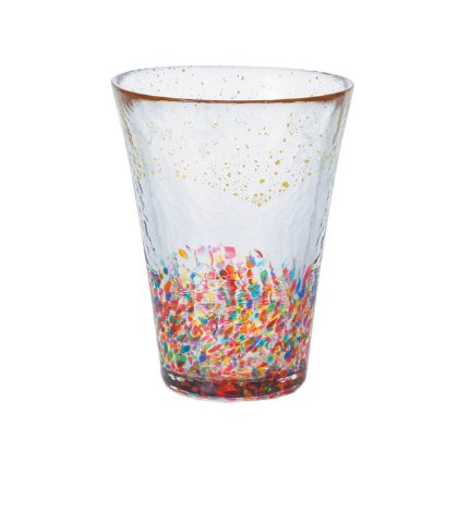 津輕玻璃 HANABI 金彩花火 金彩花火杯 305cc DF-71896