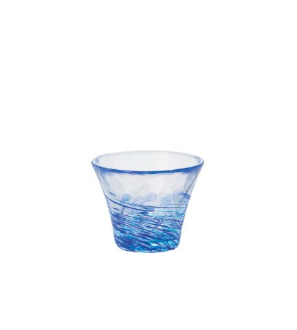 津輕玻璃 手作清酒杯 手作瀑布小酒杯 60cc DF-71900