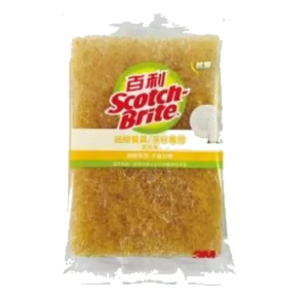 百利 細緻茶杯專用菜瓜布（大黃）