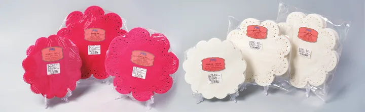 焙優佳 防油紙墊 紅色與白色