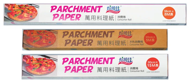 焙優佳 萬用料理紙 捲裝 牛皮色與白色