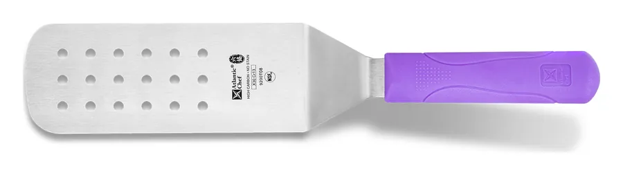 Atlantic Chef 過敏原管理紫色刀柄 有洞長漢堡鏟 9200T08PU